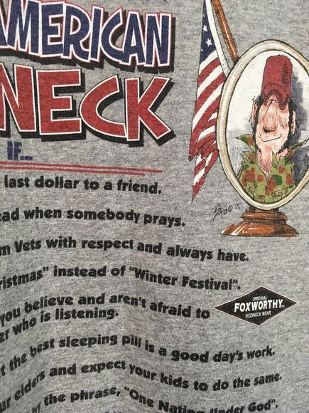 Jeff Foxworthy You Might Be A Great American Redneck If Tshirt Gray Medium M&O - Picture 3 of 6